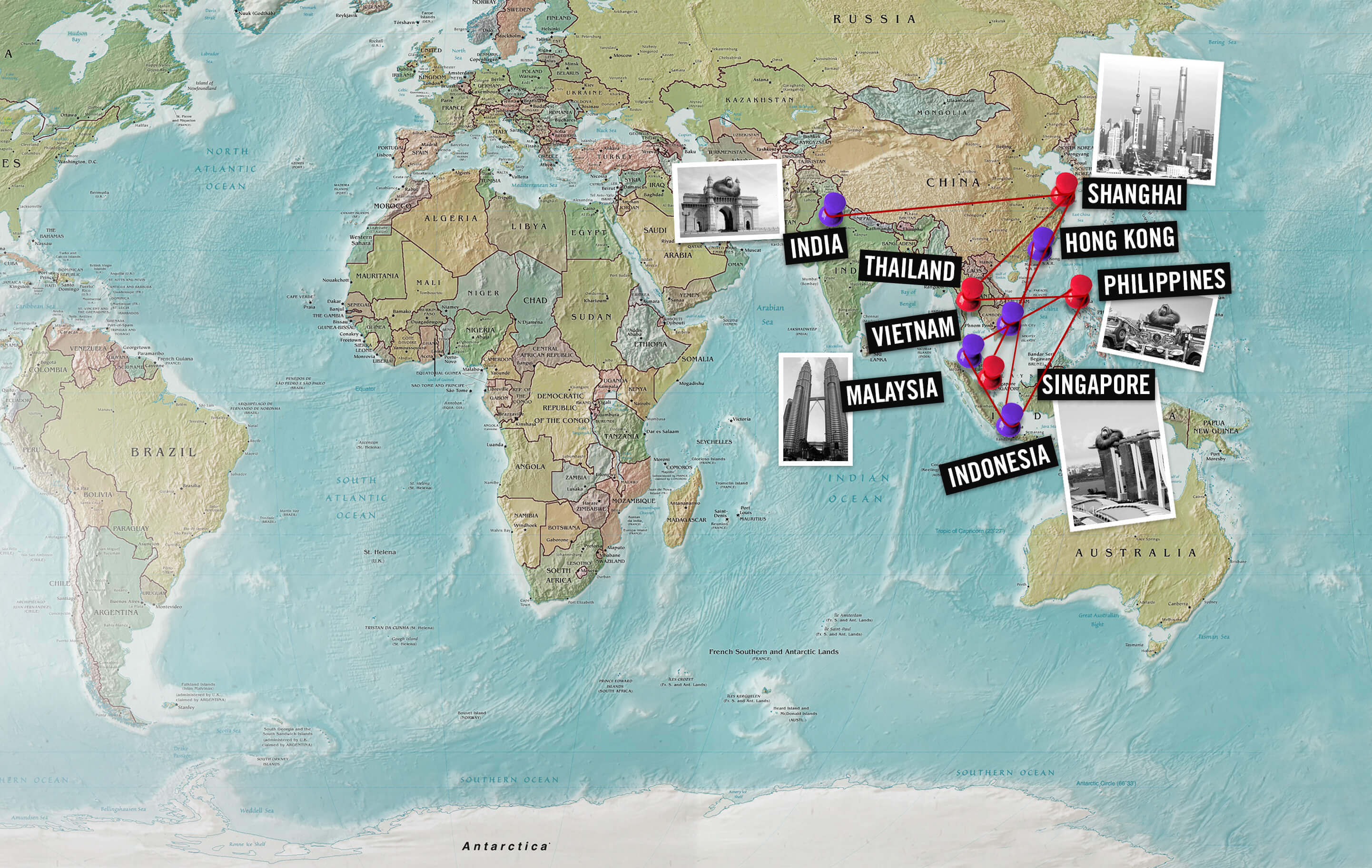 Strip Locations Worldwide